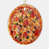 Pizza Keramisch Ornament (Links)