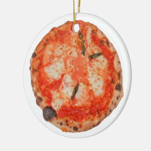 Pizza Keramisch Ornament (Links)