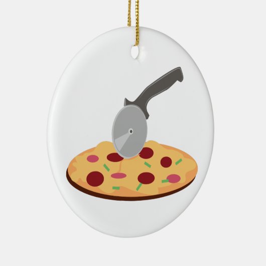 Pizza Keramisch Ornament (Rechts)