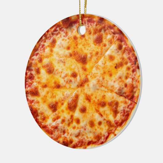 Pizza Keramisch Ornament (Links)
