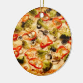 Pizza Keramisch Ornament (Links)