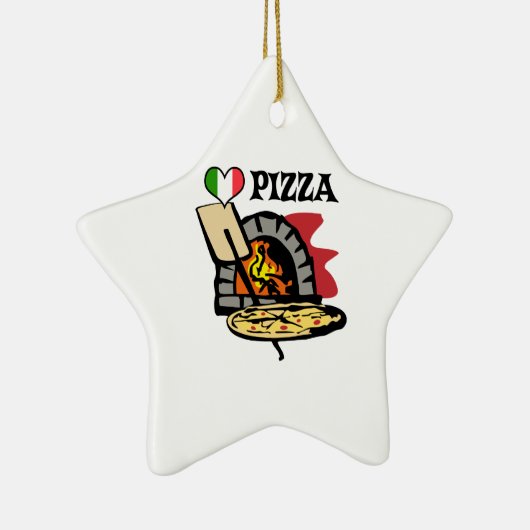 PIZZA KERAMISCH ORNAMENT (Rechts)