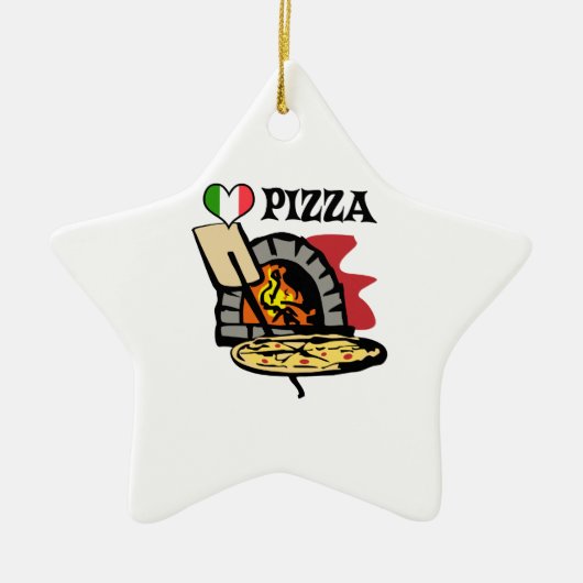 PIZZA KERAMISCH ORNAMENT (Voorkant)