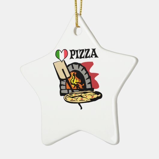 PIZZA KERAMISCH ORNAMENT (Links)