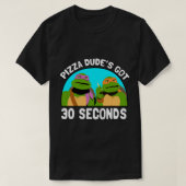 Pizza Kerel heeft 30 seconden sticker.png T-shirt (Design voorkant)