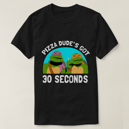 Pizza Kerel heeft 30 seconden sticker.png T-shirt (Design voorkant)