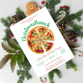Pizza kerst Brunch Uitnodiging