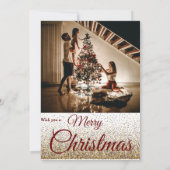 Pizza kerst Brunch Uitnodiging (Achterkant)