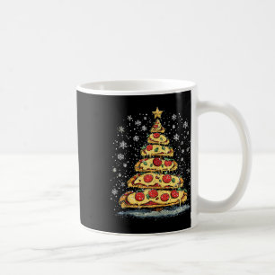 Pizza Kerstboom Fastfood Kerstmis voor mannen Vrou Koffiemok