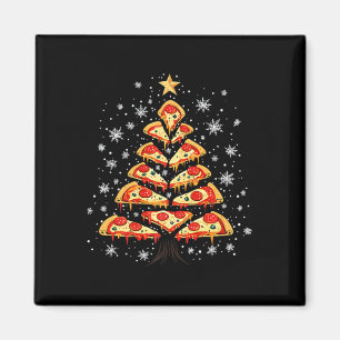 Pizza Kerstboom Fastfood Kerstmis voor mannen Vrou Magneet