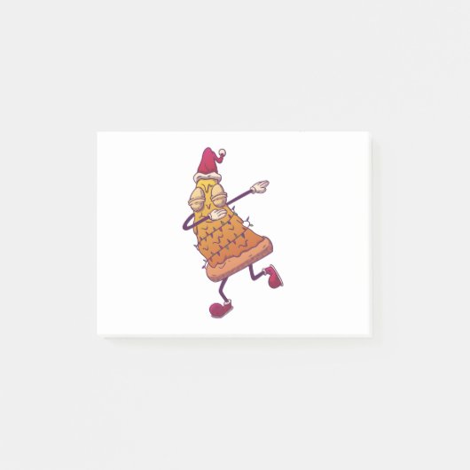 Pizza Kerstboom - Grappig Dabbend Eten Post-it® Notes (Voorkant)