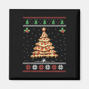 Pizza Kerstboom Lelijke Kersttrui Xmas F Magneet