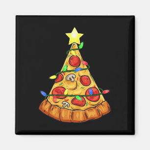 Pizza Kerstboom Lights Fun Boys Kinder Xmas Magneet