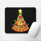 Pizza Kerstboom Lights Fun Boys Kinder Xmas Muismat (Met muis)