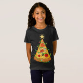 Pizza Kerstboom Pizza Lover Gift T-shirt (Voorkant volledig)