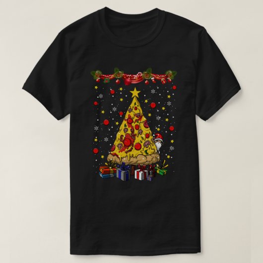 Pizza kerstboom t-shirt (Design voorkant)