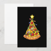 Pizza kerstboomlampjes met Mannen Kaart (Voorkant / Achterkant)