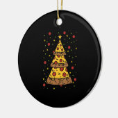 Pizza Kerstboomverlichting Kerst mannen Jongens Keramisch Ornament (Links)