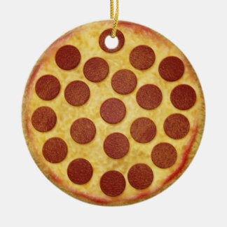 Pizza kerstboomversiering keramisch ornament