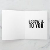 PIZZA KERSTMIS FUNNY Wenskaart Kaart (Binnen)