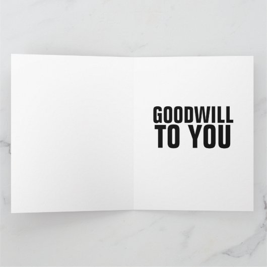 PIZZA KERSTMIS FUNNY Wenskaart Kaart (Binnen)