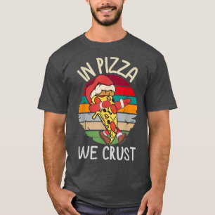 Pizza-kerstShirt die Pizza afbreekt bij Pizza we s T-shirt