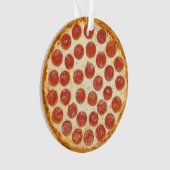 Pizza kerstversiering ornament (voorkant)