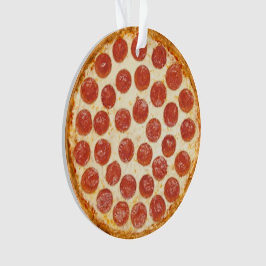 Pizza kerstversiering ornament (voorkant)