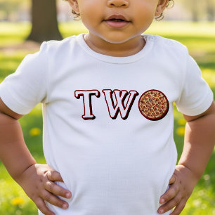 Pizza Kids 2e verjaardagsfeestje Twee Kinder Shirts