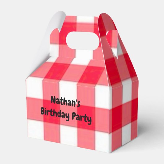 Pizza Kinder’ Verjaardagsfeestje Dank u Bedankdoosjes (Achterkant)