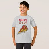 Pizza Kinderen Hanes TAGLESS® T-Shirt (Voorkant volledig)