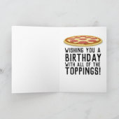 PIZZA KING BIRTHDAY WENSKAART KAART (Binnen)