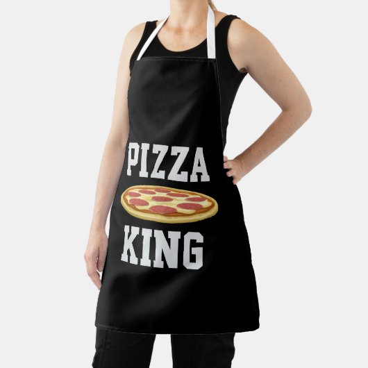 PIZZA KING DAD KITCHEN APRON SCHORT (Insitu)