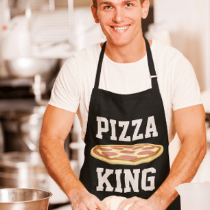 PIZZA KING DAD KITCHEN APRON SCHORT