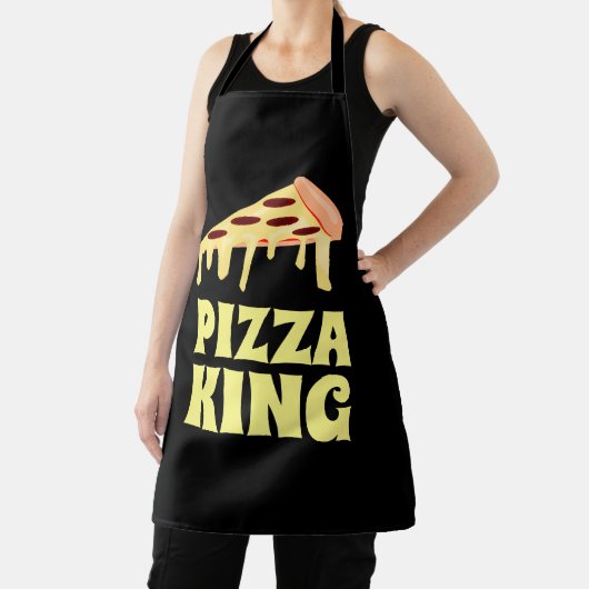 PIZZA KING DAD KITCHEN APRON SCHORT (Insitu)