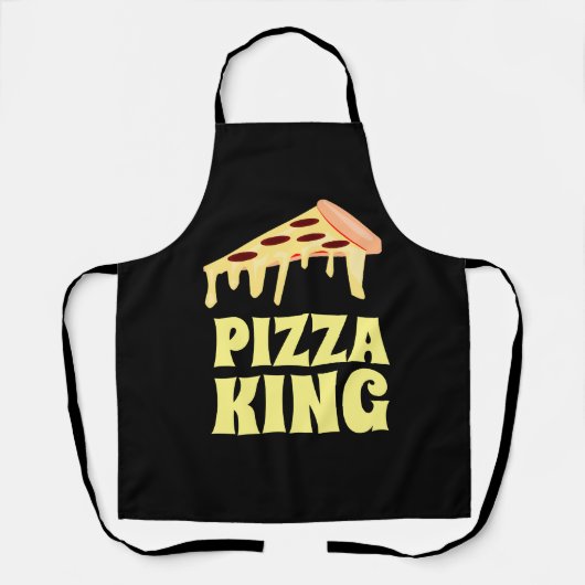 PIZZA KING DAD KITCHEN APRON SCHORT (Voorkant)