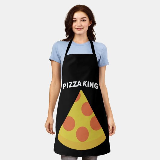 PIZZA KING DAD MANNEN APRON SCHORT (Gedragen)