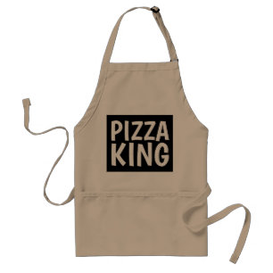 PIZZA KING DAD Mannen Kitchen Aprons Standaard Schort