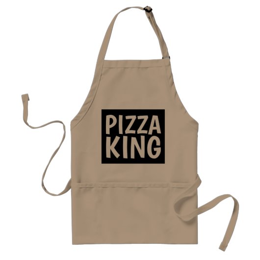 PIZZA KING DAD Mannen Kitchen Aprons Standaard Schort (Voorkant)