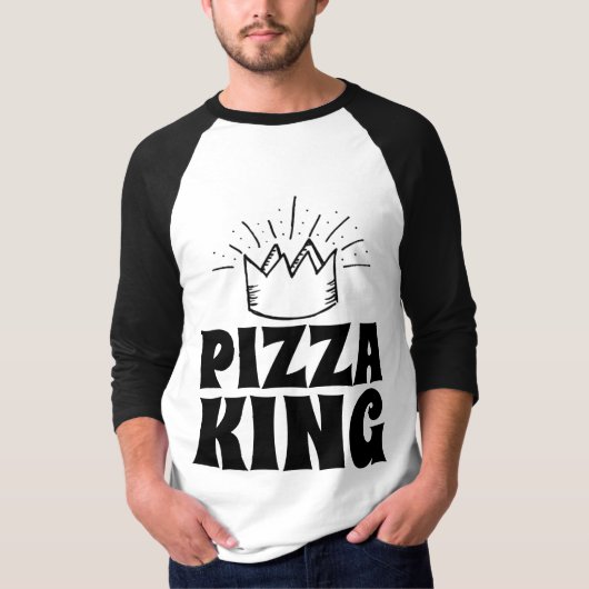 PIZZA KING DAD T-Shirts (Voorkant)