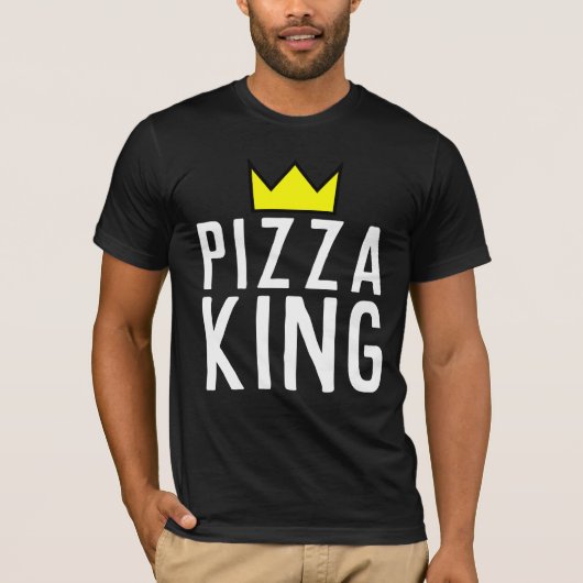 PIZZA KING HEREN DAD T-SHIRTS (Voorkant)