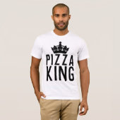 PIZZA KING Mannen Funny T-Shirts (Voorkant volledig)
