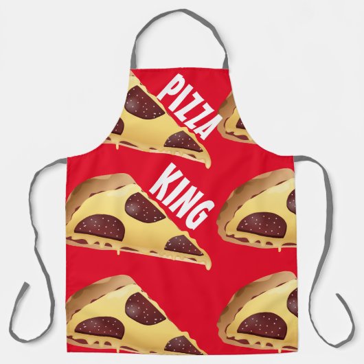 PIZZA KING MANNEN KITCHEN APRON SCHORT (Voorkant)