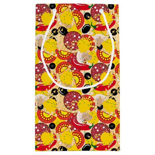 Pizza Klein Cadeauzakje (Achterkant)