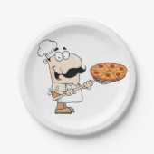 Pizza kok papieren bordje (Voorkant)