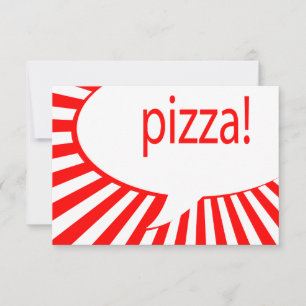 pizza! : komische bel kaart