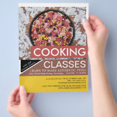 Pizza, kookklassen, vers, Adverteren Flyer (Hand)
