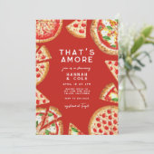 Pizza Koppels Italiaans Vrijgezellenfeest Dat is A Kaart (Staand voorkant)