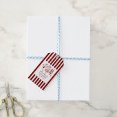 Pizza krabbel speciale bezorging babyfeestje cadeaulabel (Met Touw)