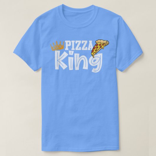 Pizza kroon en pizza grappige pizza voor mannen t-shirt (Design voorkant)
